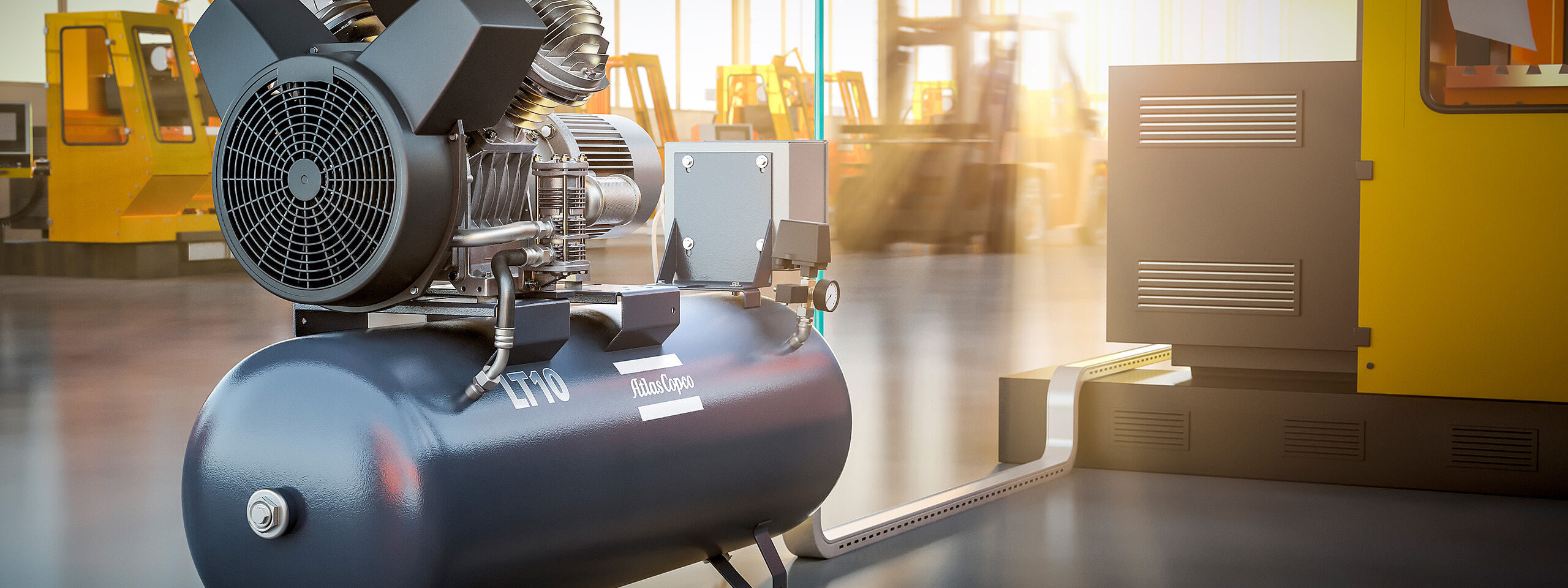Kolbenkompressor von Atlas Copco 