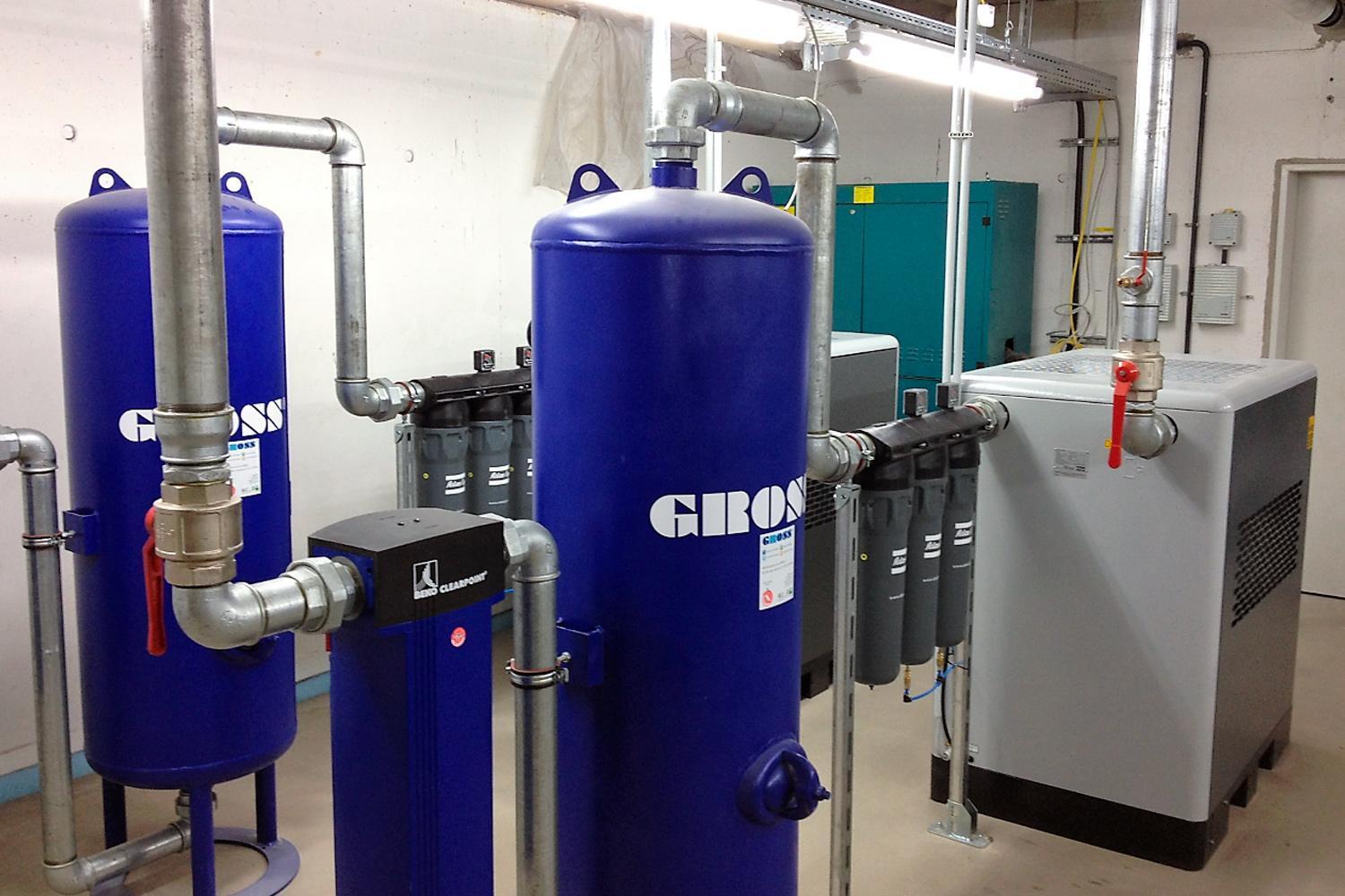 Aufbereitung von Druckluft nach DIN ISO 8573-1