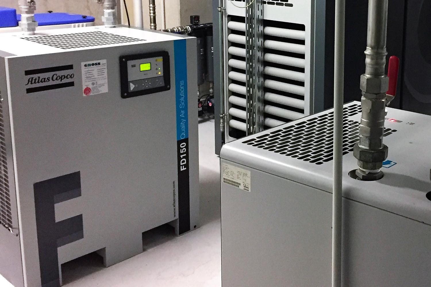 Lufttrockner zum Schutz der Druckluftleitungen